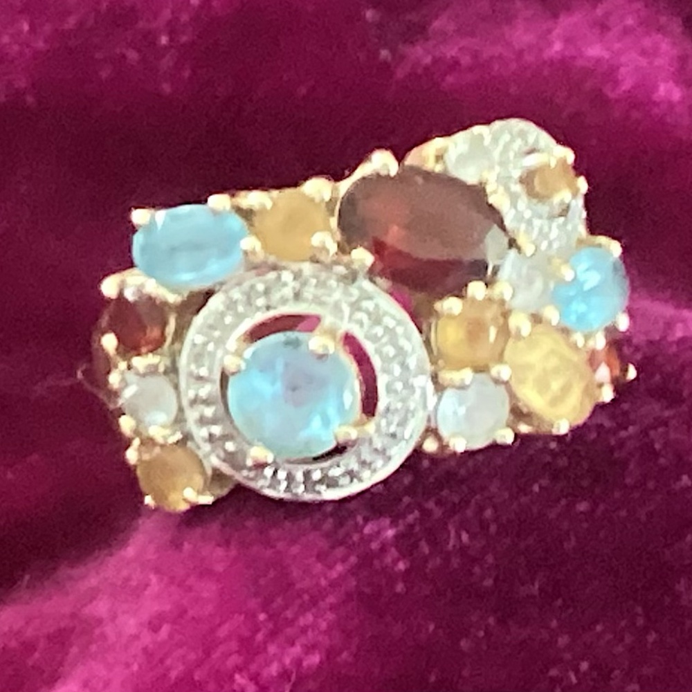 14K gold gemstone ring